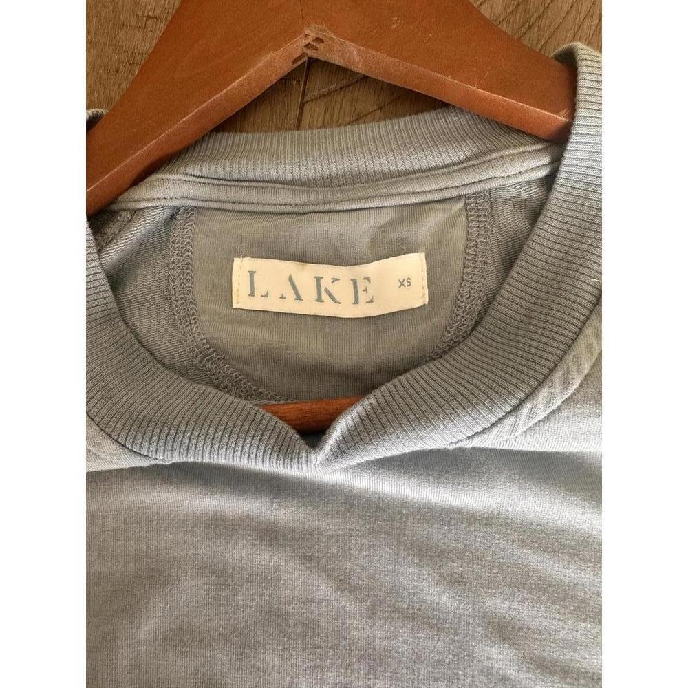 LAKE Blue Crewneck Long Sleeve Sweatshirt Women’s XS FLAWED - Picture 6 of 10